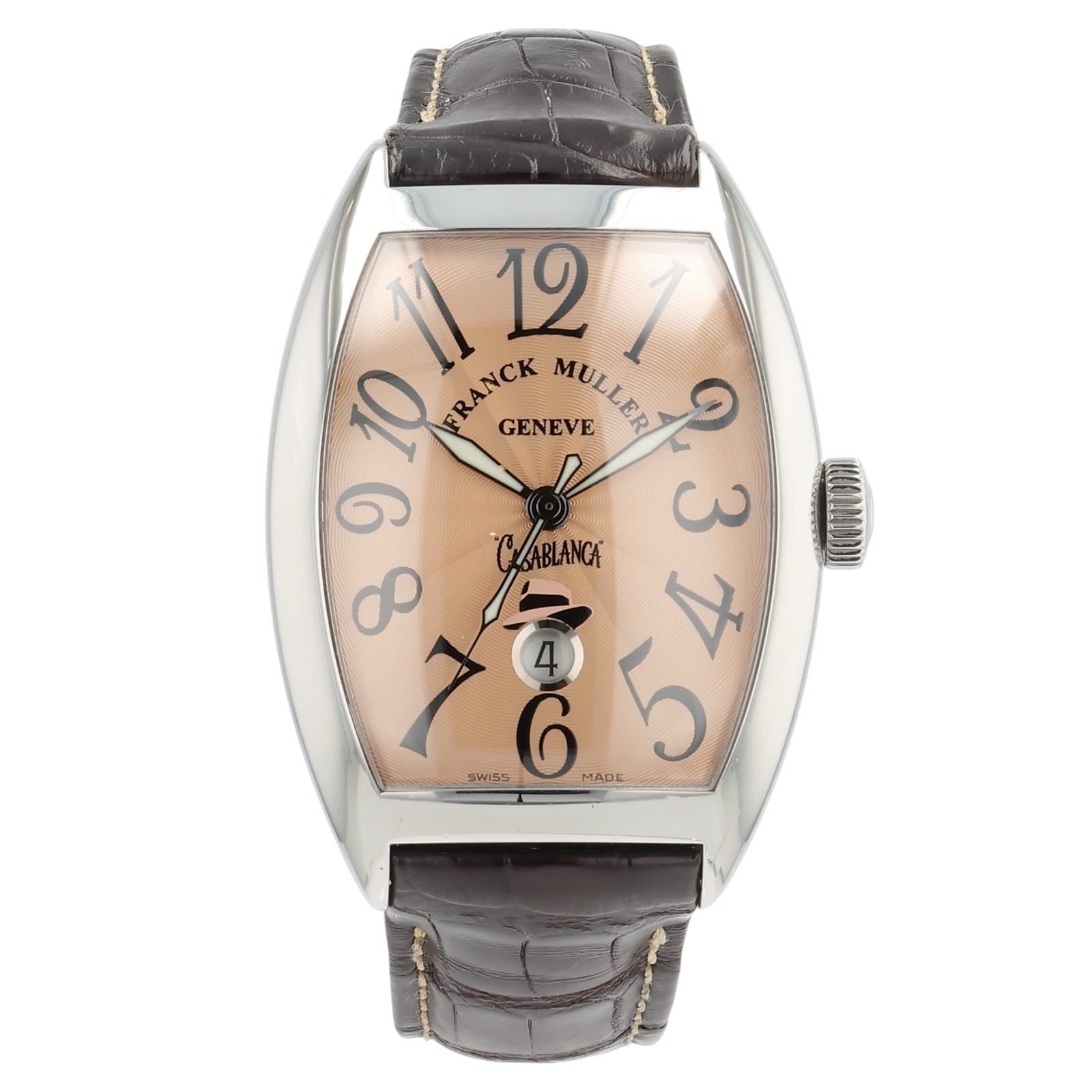 Franck Muller Casablanca Steel Salmon Dial 39mm Automatic Men's Watch 8880CDT