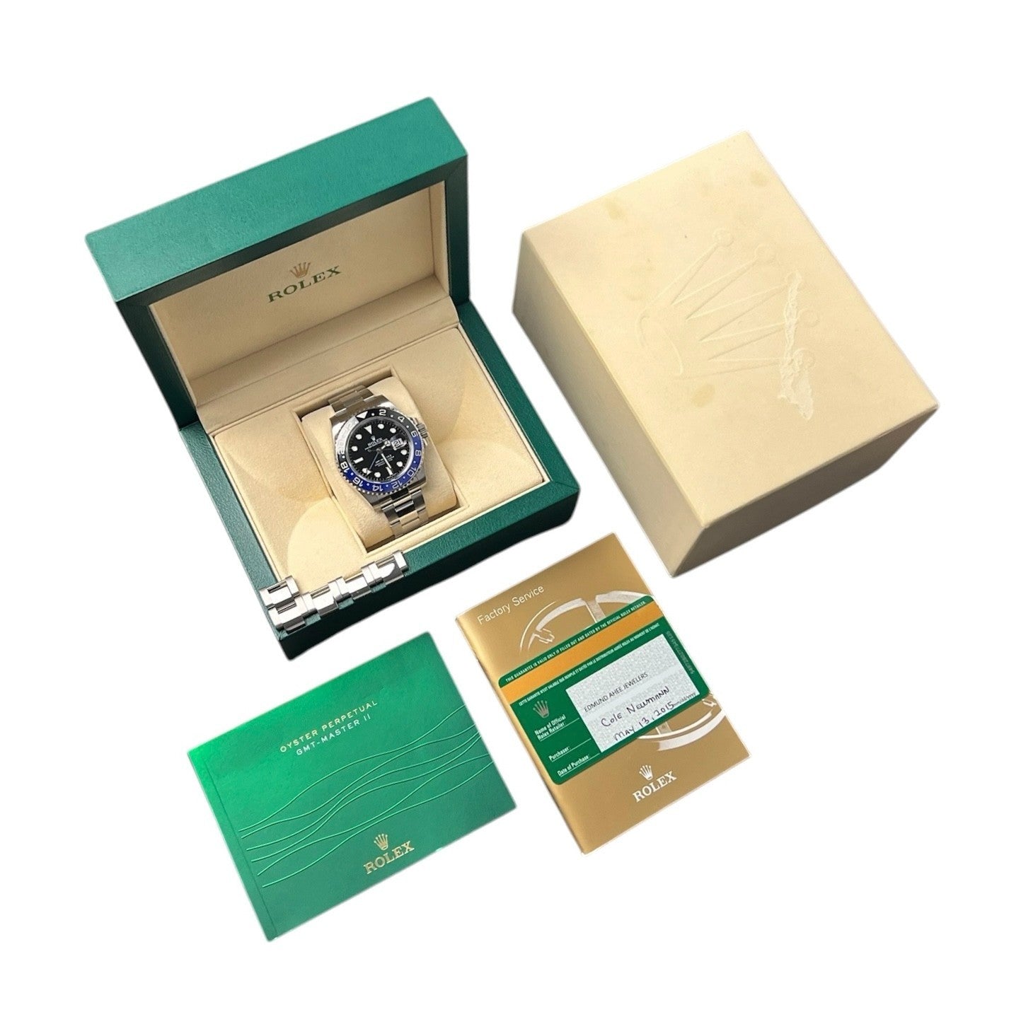 Rolex GMT Master II "Batman" Black Dial Steel 40mm Automatic Mens 116710BLNR