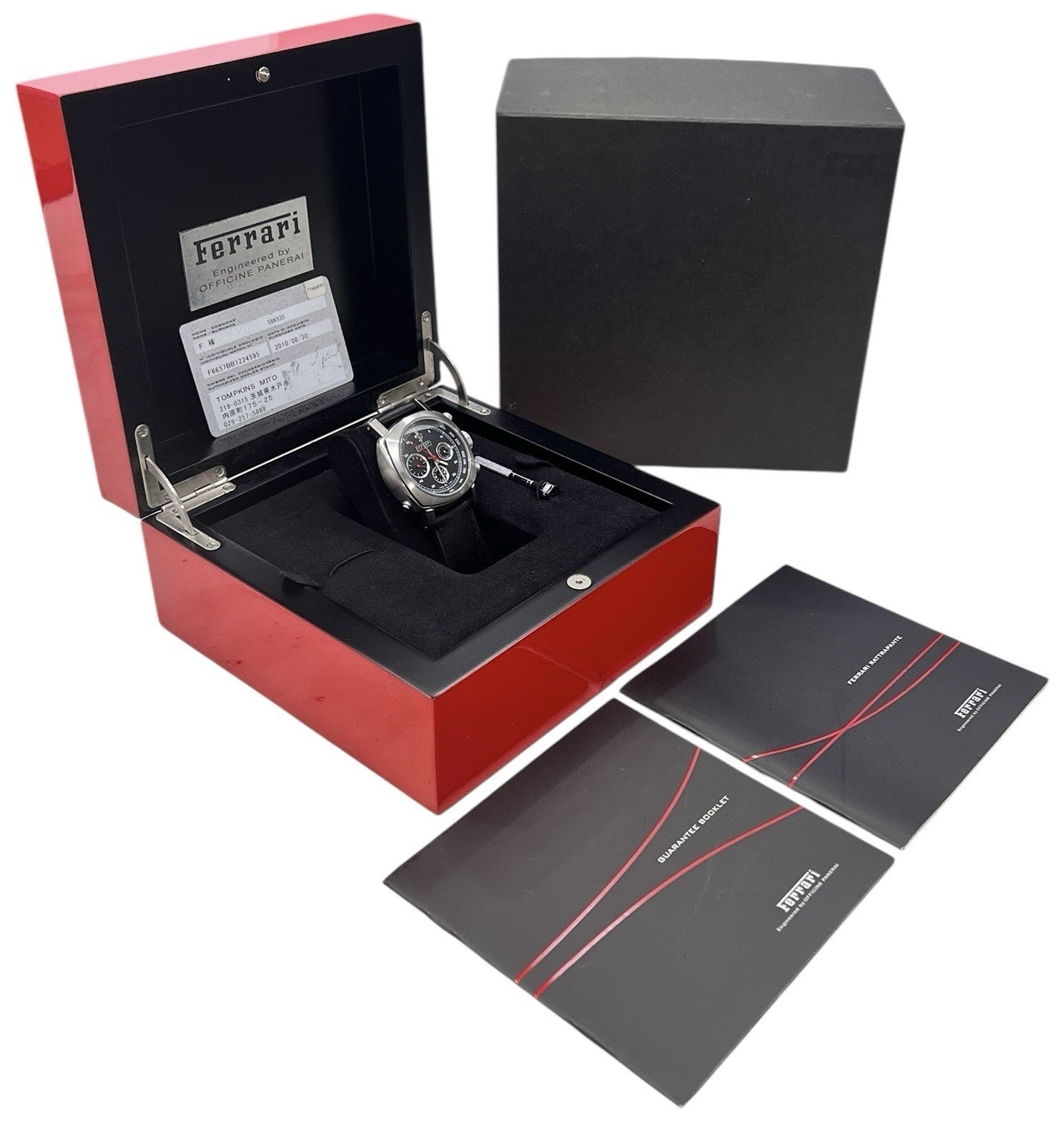 Panerai Ferrari Stainless Steel Black Dial 45mm Automatic Men’s Watch FER00005