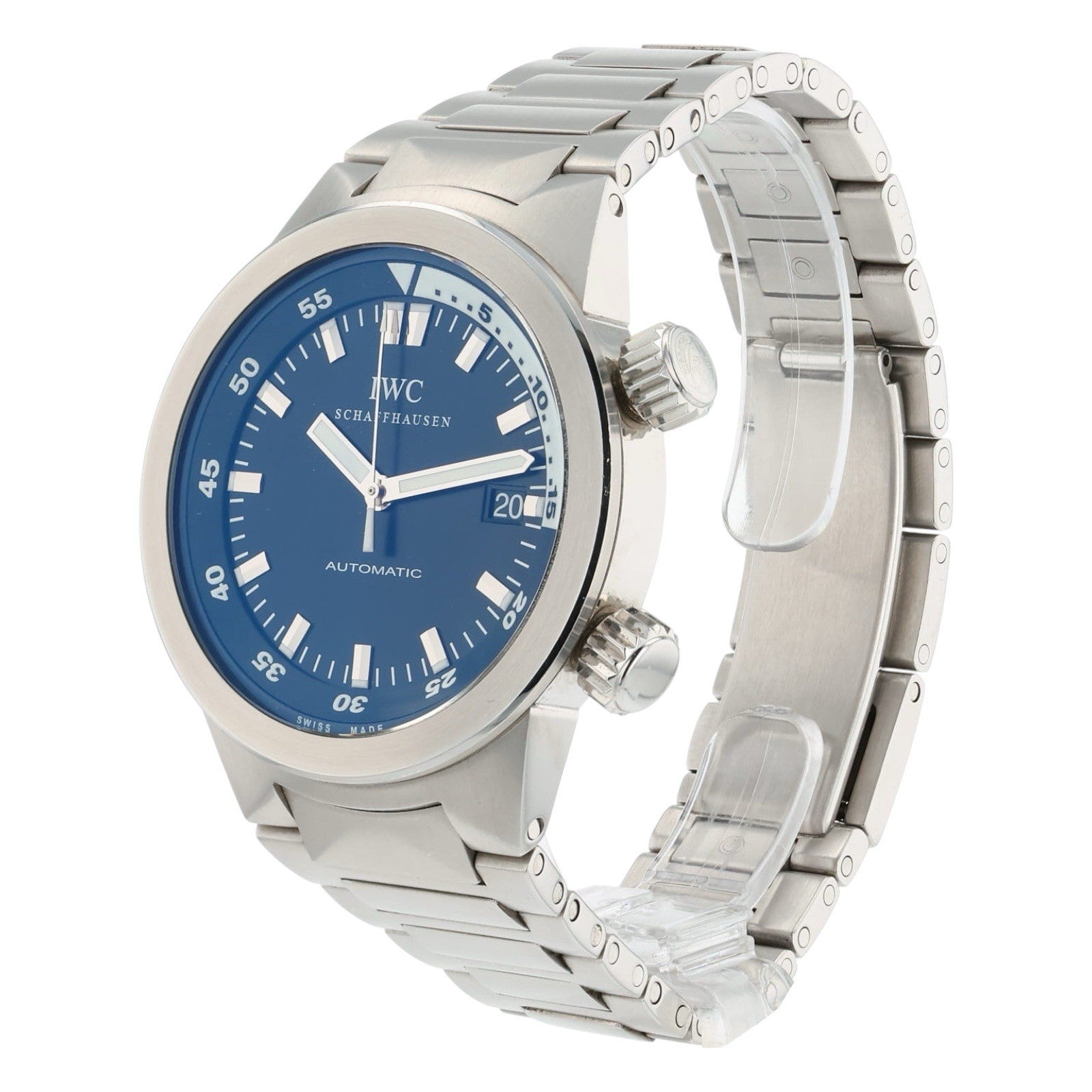 IWC Aquatimer Stainless Steel Black Dial 41mm Automatic Movement Mens IW354801