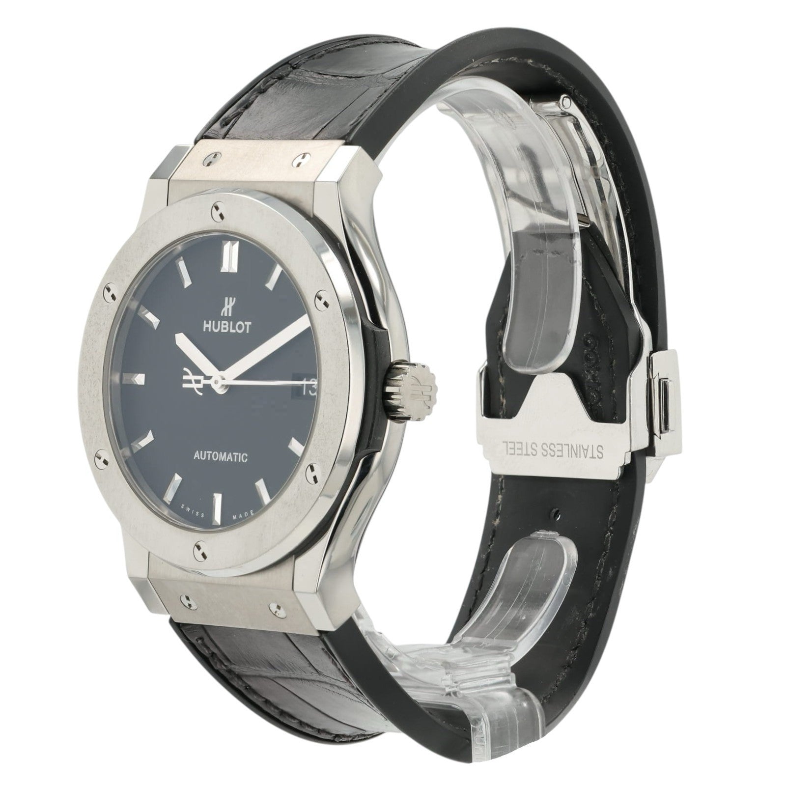 Hublot Classic Fusion Black Dial Titanium 45mm Automatic Men’s 511.NX.1171.LR