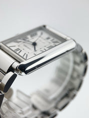 Cartier Tank Stainless Steel Silver Dial 31mm Automatic Men’s Watch WSTA0053
