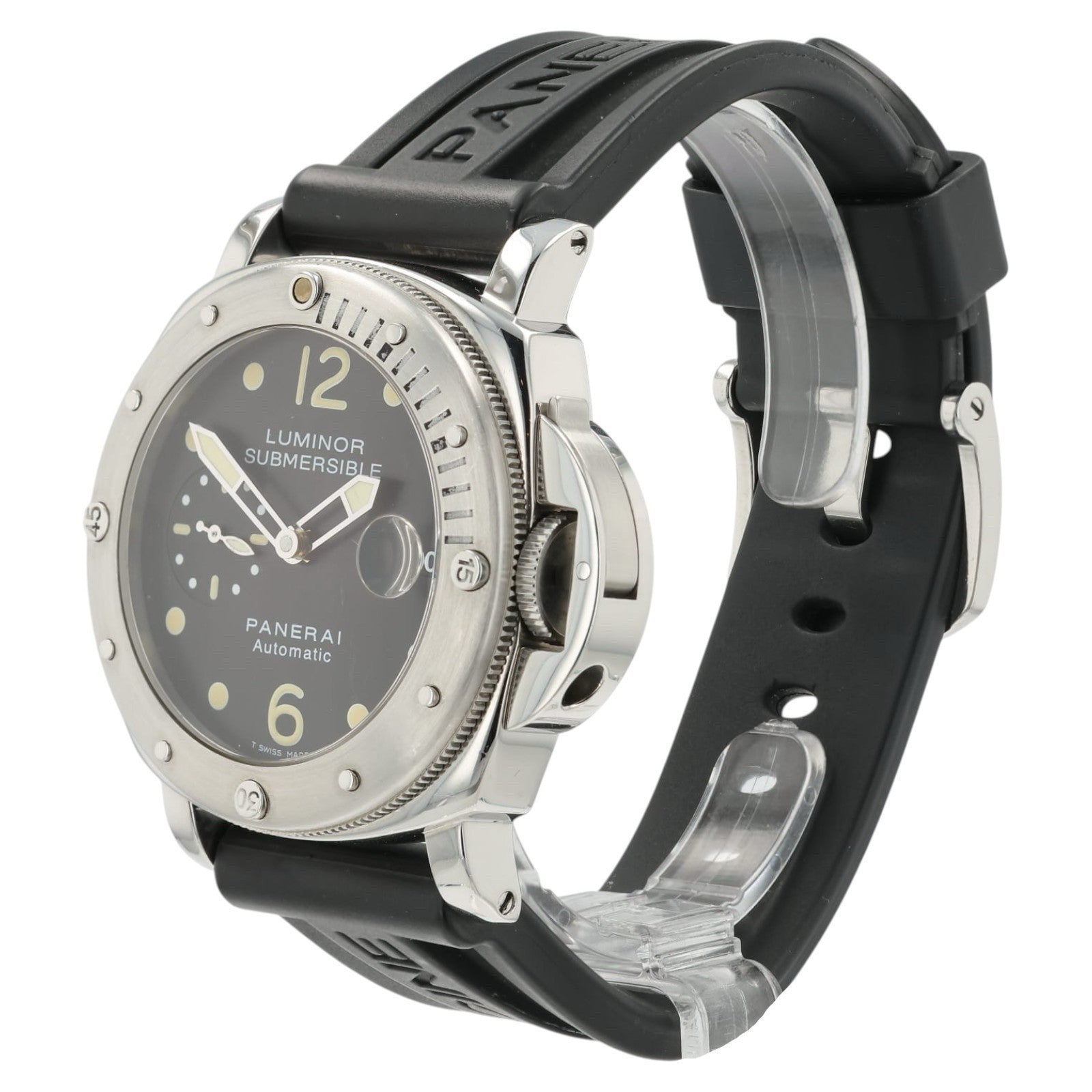 Panerai Luminor Submersible Black Dial 44mm Steel Automatic Mens Watch PAM00024
