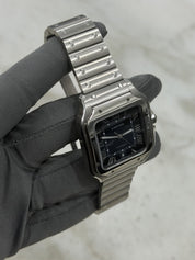2023 Cartier Santos de Cartier Steel Blue Dial 39.8mm Auto Mens Watch WSSA0030