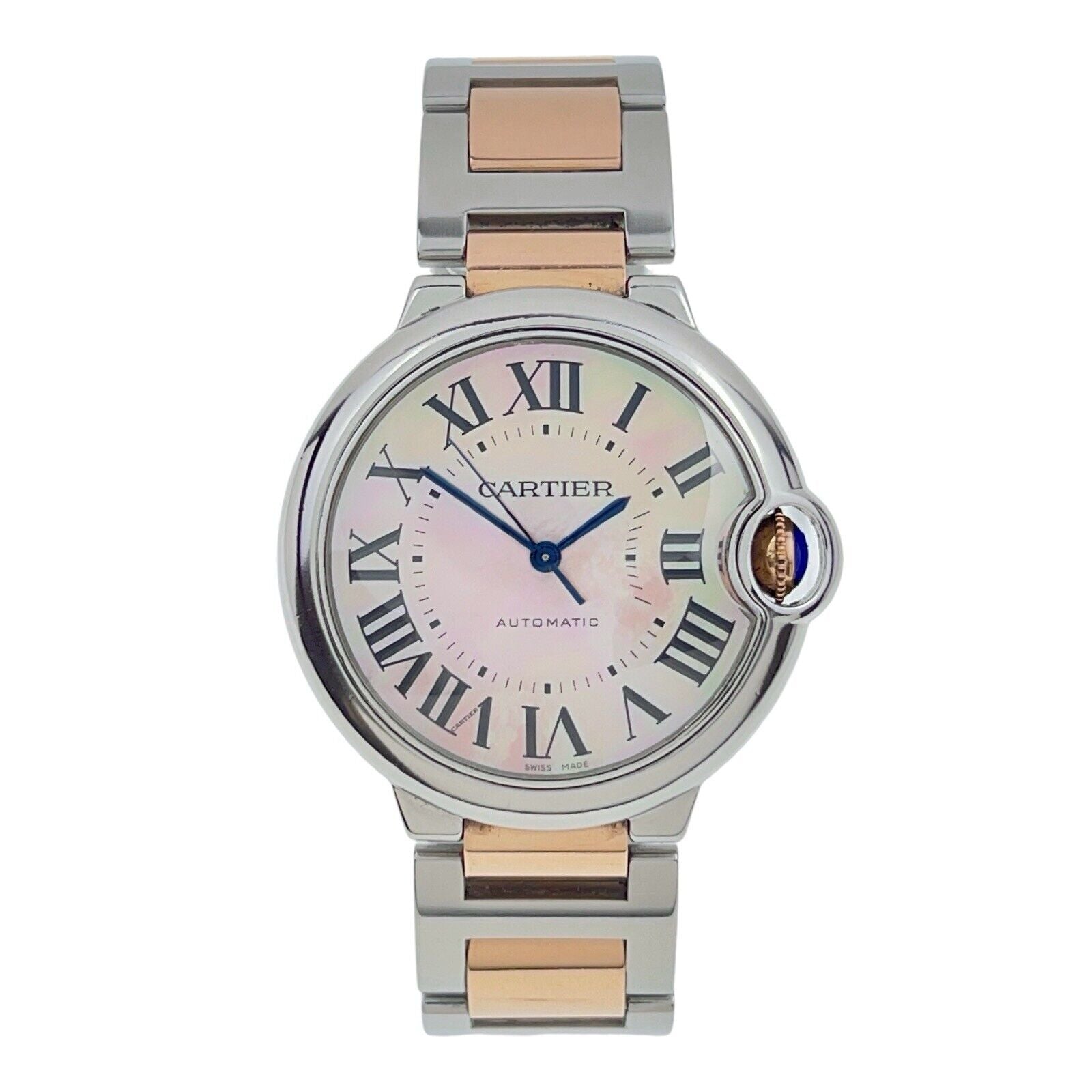 Cartier Ballon Bleu Steel Mother Of Pearl 36mm Automatic Men’s Watch W6920033