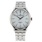 Baume & Mercier Clifton Stainless Steel White Dial 40mm Automatic Mens M0A10398