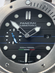 Panerai Submersible Paltrinieri Automatic Watch Black Titanium 47mm PAM01162