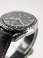 2017 Omega Speedmaster Moonphase Black 304.33.44.52.01.001 44.25mm Leather B&Ps