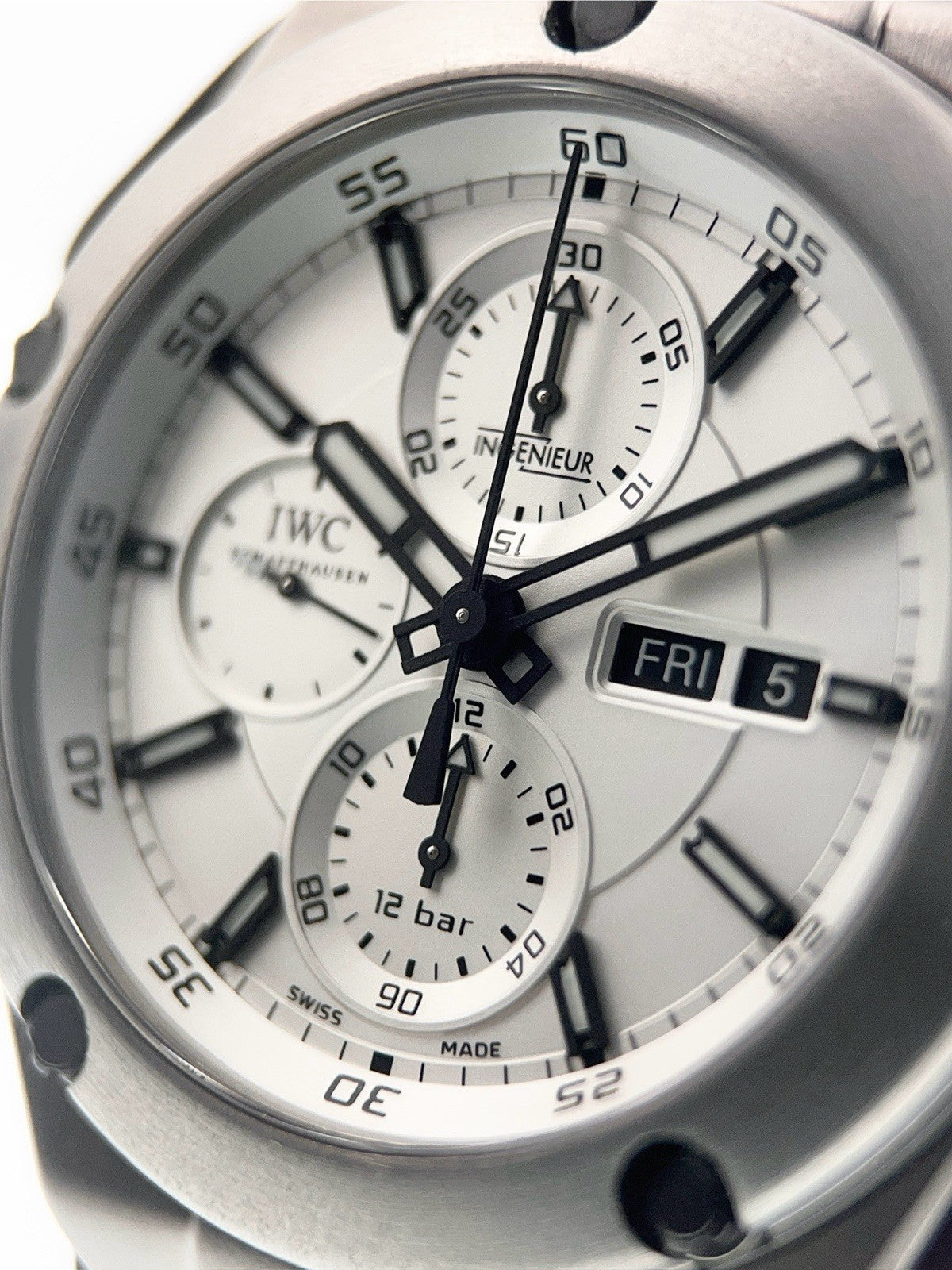 IWC Ingenieur Chrono Titanium Silver Dial 45mm Automatic Men's Watch IW386501