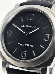 Panerai Luminor Base Titanium 44mm Manual Wind Men's Watch PAM00176