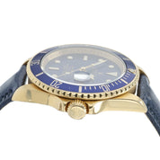Rolex Submariner Blue Dial 18k Yellow Gold 40mm Automatic Mens Watch 16618
