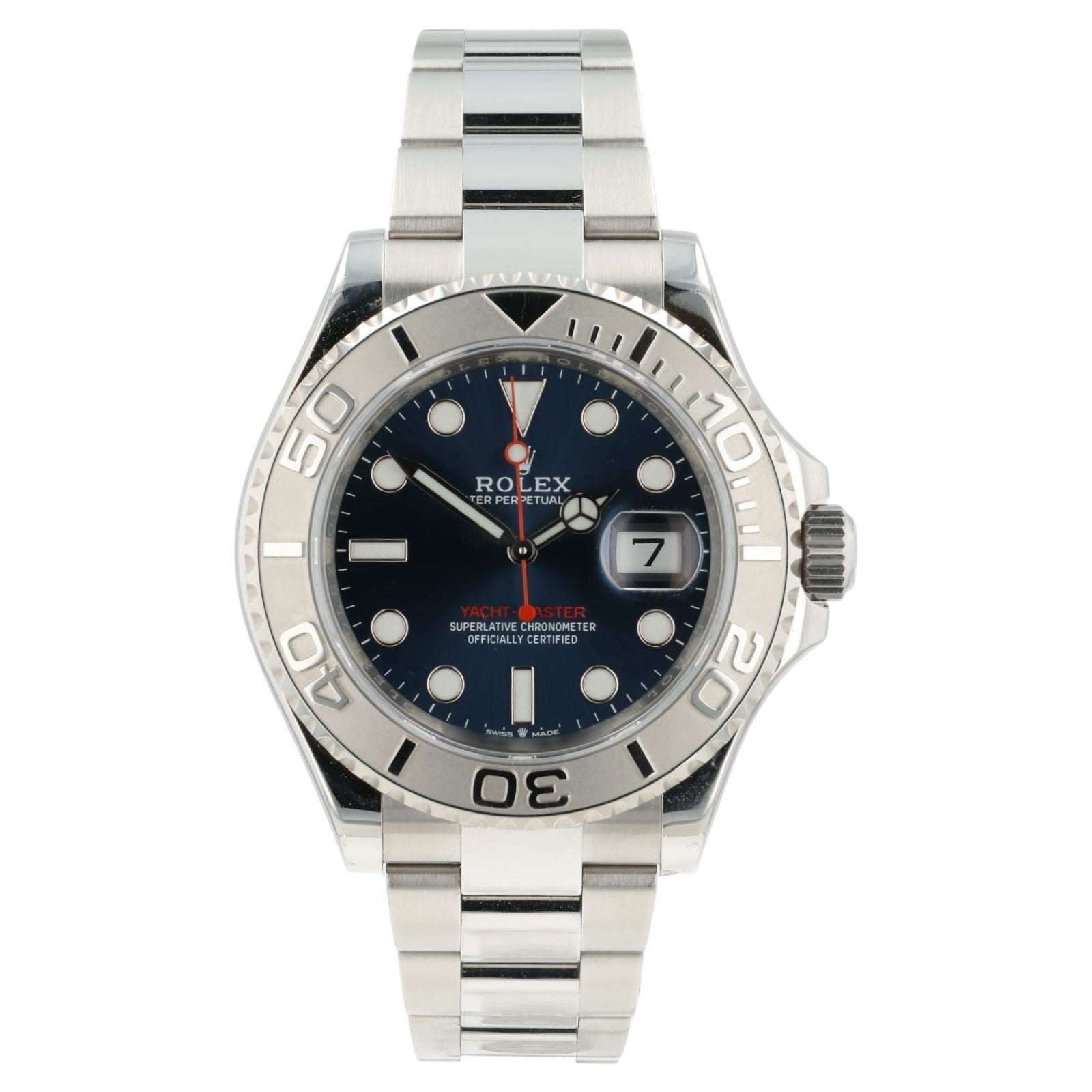 Rolex Yacht-Master Platinum Blue Dial Steel 40mm Automatic Men’s Watch 126622
