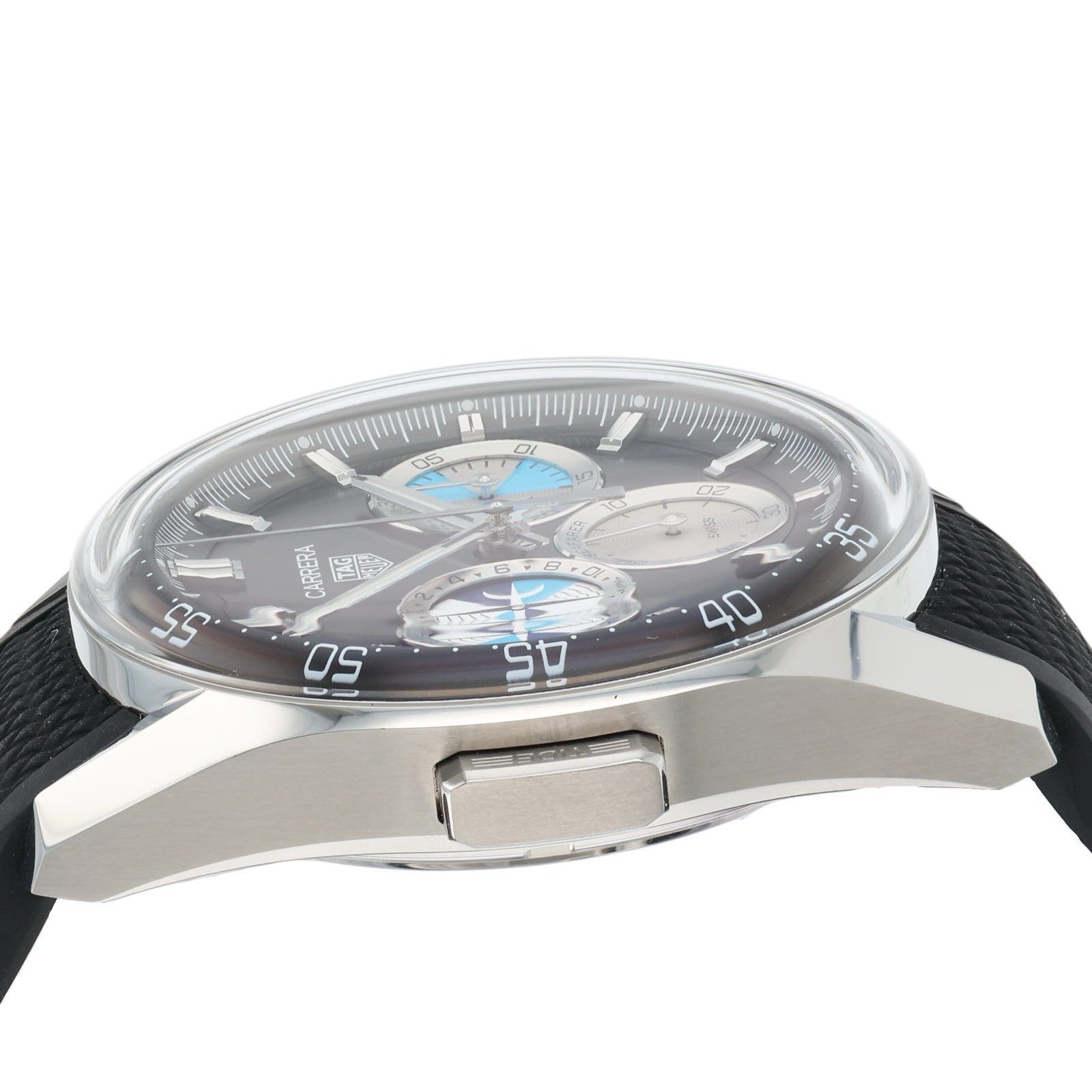 Tag Heuer Carrera Stainless Steel Black Dial 42mm Automatic Mens Watch CBS2014