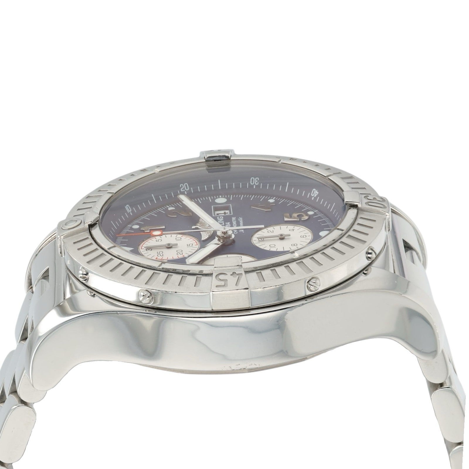 Breitling Super Avenger Blue Dial Stainless Steel 48mm Automatic Mens A13370