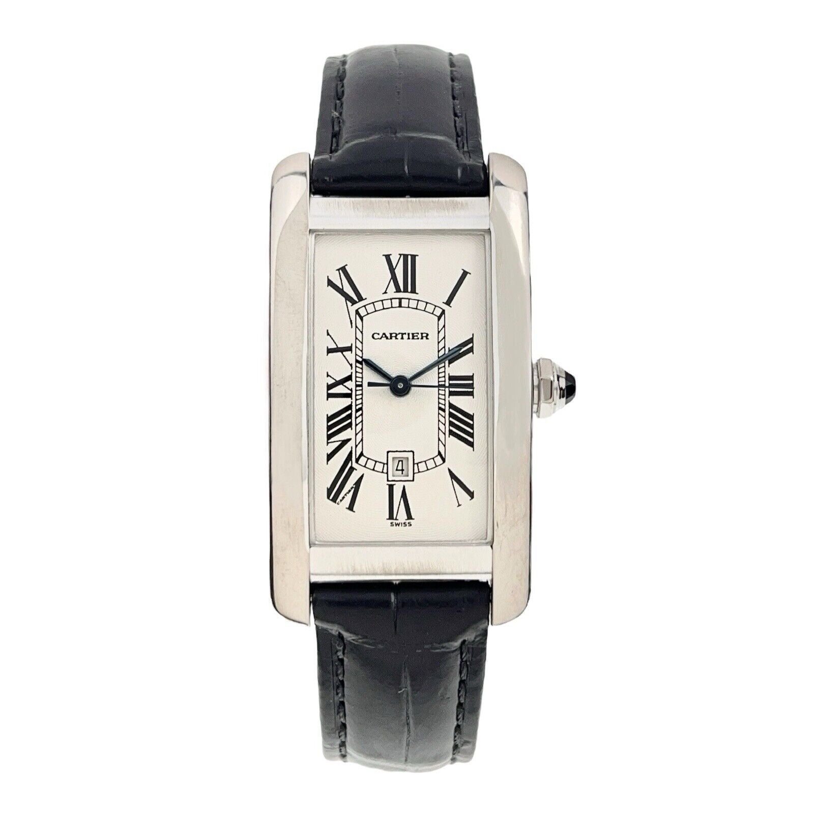 Cartier Americaine Midsize 18k White Gold Automatic Unisex Watch W2603656