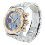 Breitling Chronomat 18k Rose Gold & Steel MOP Dial 44mm Automatic Men’s CB0110