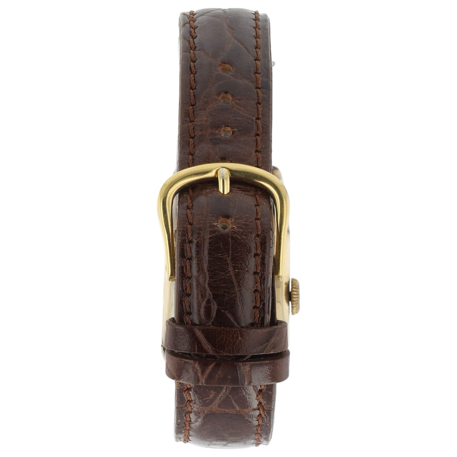 Gruen Curvex Gold Filled Silver Dial 20mm Wind Up Unisex Watch Side Lord Extreme
