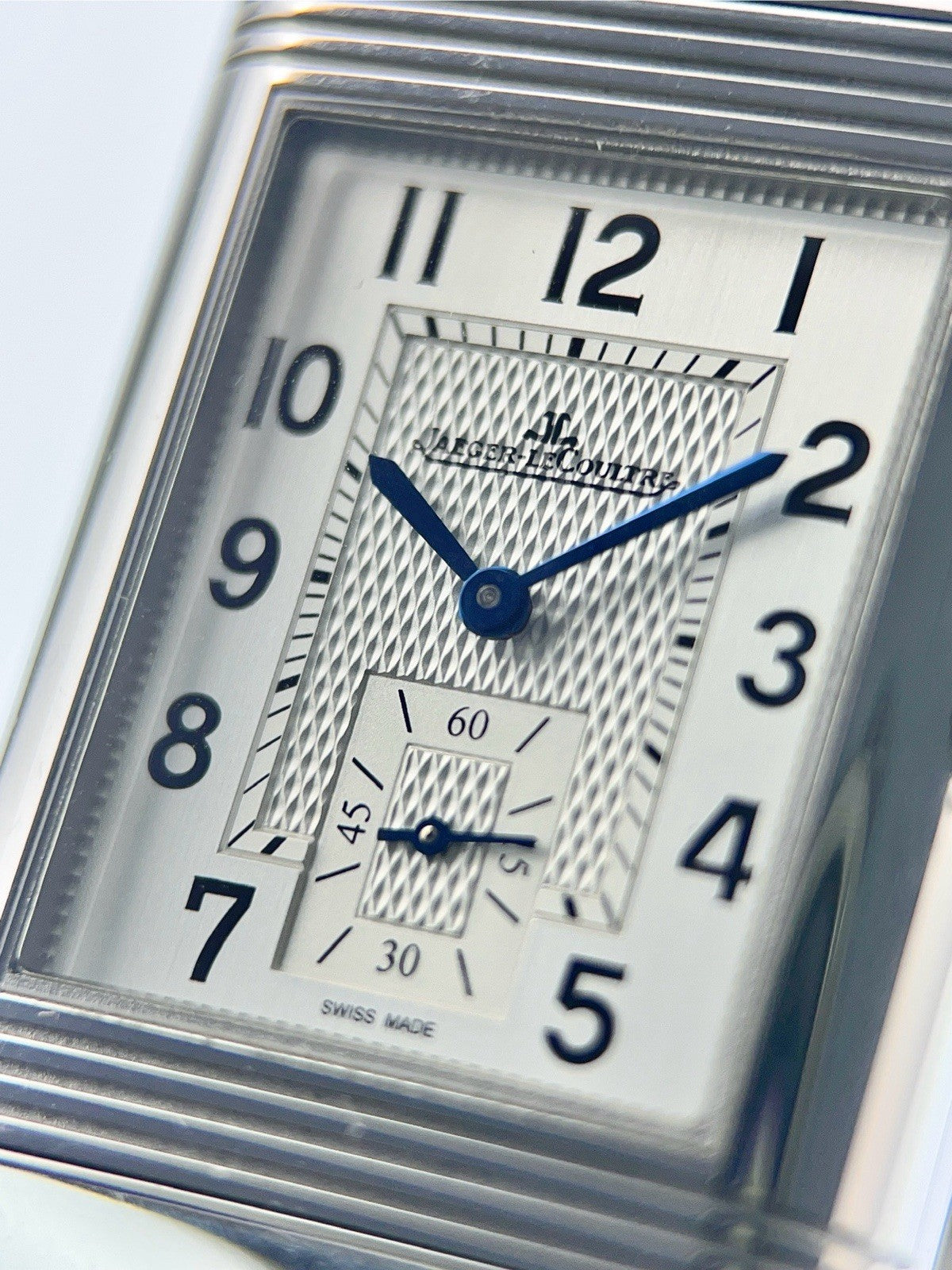 Jaeger-LeCoultre Steel Silver & Black Dial 28mm Manual Wind Men's Watch Q3848422