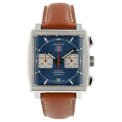 Tag Heuer Monaco Blue Dial Stainless Steel 39mm Automatic Men’s Watch CAW2111