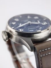 IWC Big Pilot 18k White Gold Blue Dial 46mm Automatic Men’s Watch IW502703
