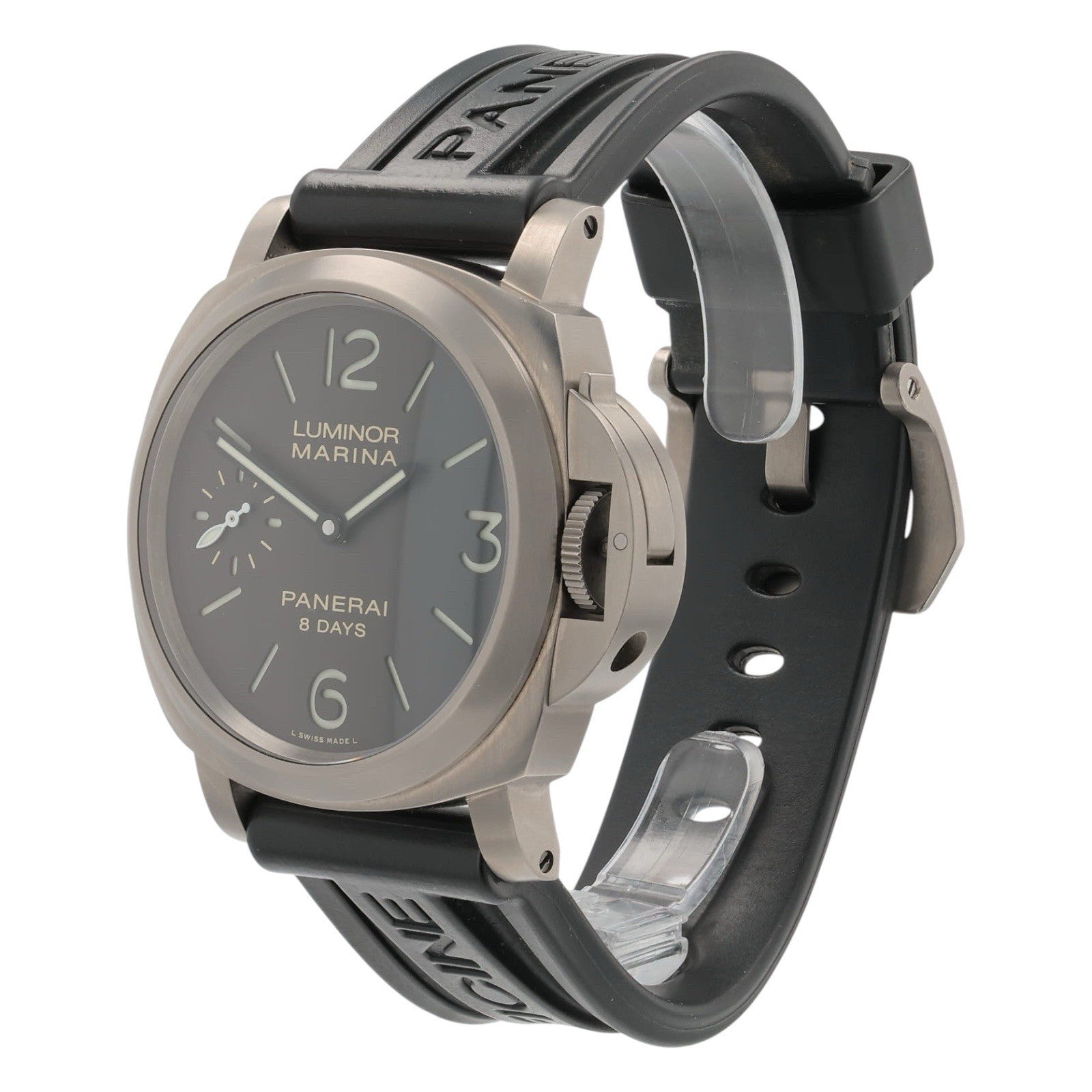 Panerai Luminor Marina Titanium Brown Dial 44mm Manual Wind Movement PAM00564