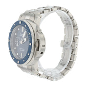 Panerai Submersible Stainless Steel Blue Dial 42mm Automatic Mens Watch PAM0168