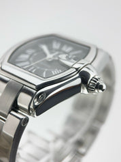 Cartier Roadster Date Steel 38mm Black Roman Dial Automatic Men’s Watch 2510