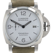 NEW Panerai Luminor Marina Steel White Dial 44mm Automatic Men’s Watch PAM01314