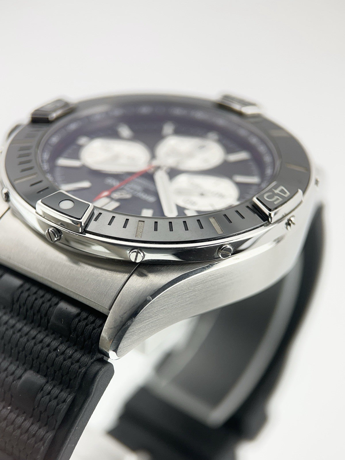 Breitling Chronomat Stainless Steel Black Dial 44mm Automatic Men's Watch AB0136