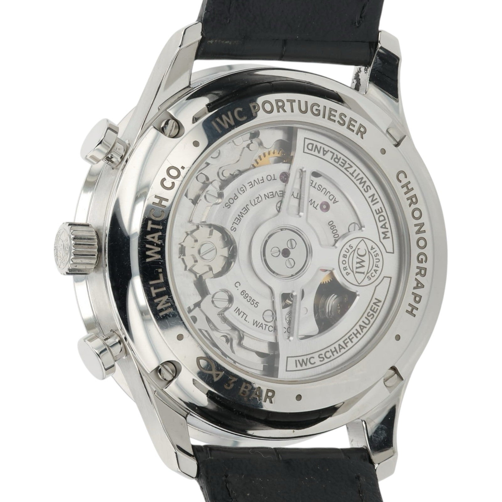 IWC Portugieser Chronograph Black Dial Steel 41mm Automatic Men’s Watch IW371609