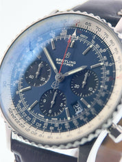 Breitling Navitimer Stainless Steel Blue Dial 43mm Automatic Men’s Watch AB0121