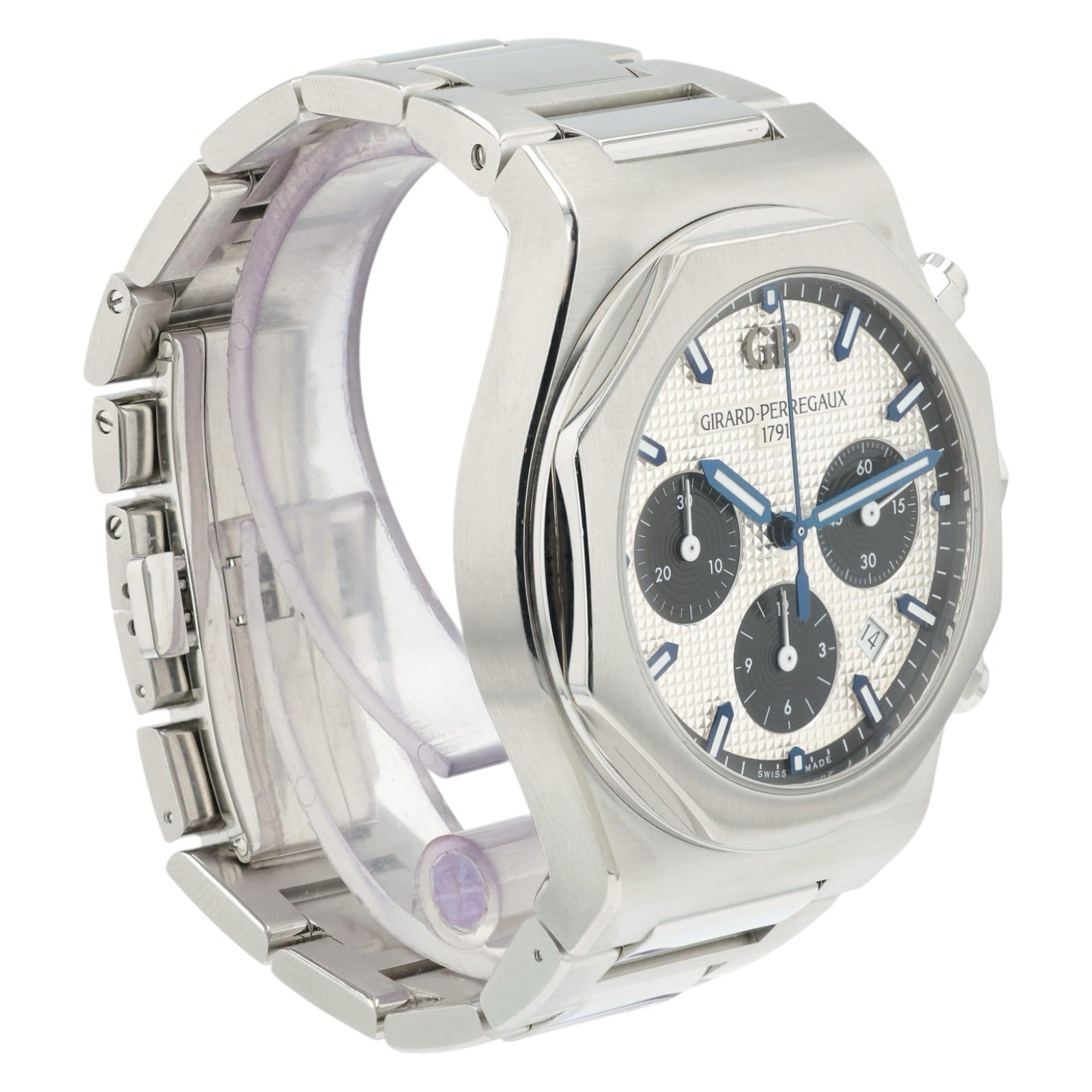 Girard Perregaux Laureto Silver Dial Stainless Steel 42mm Automatic Men’s 81020