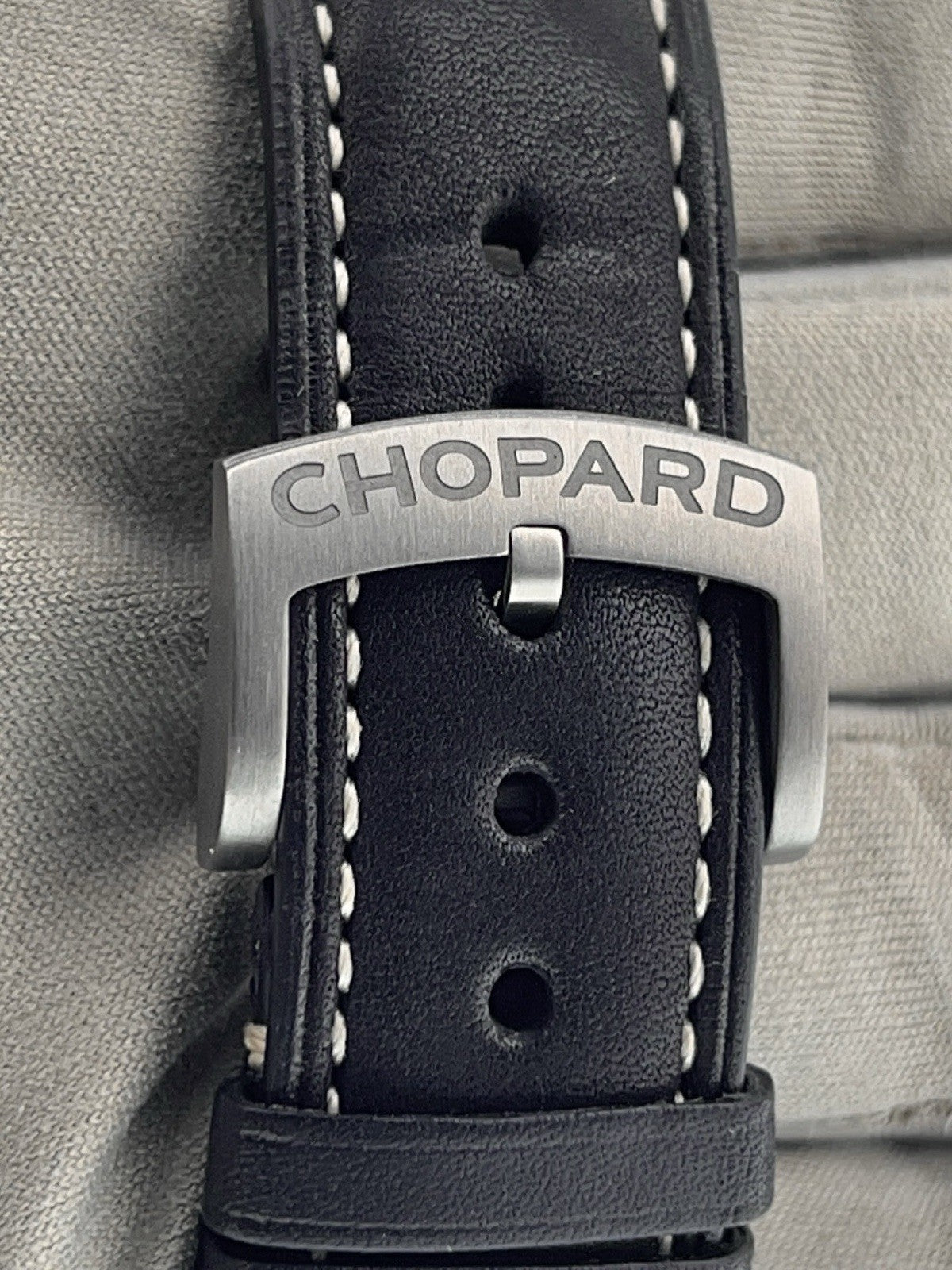 Chopard Grand Prix Titanium 18k Rose Gold Grey Dial 44mm Auto Watch 168568-9001