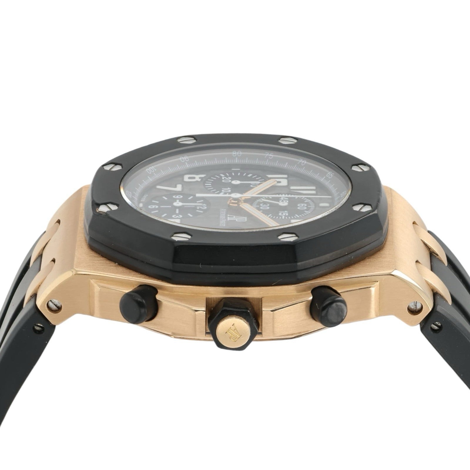 Audemars Piguet Royal Oak Offshore Rubber Clad Chrono Rose Gold Watch 25940OK