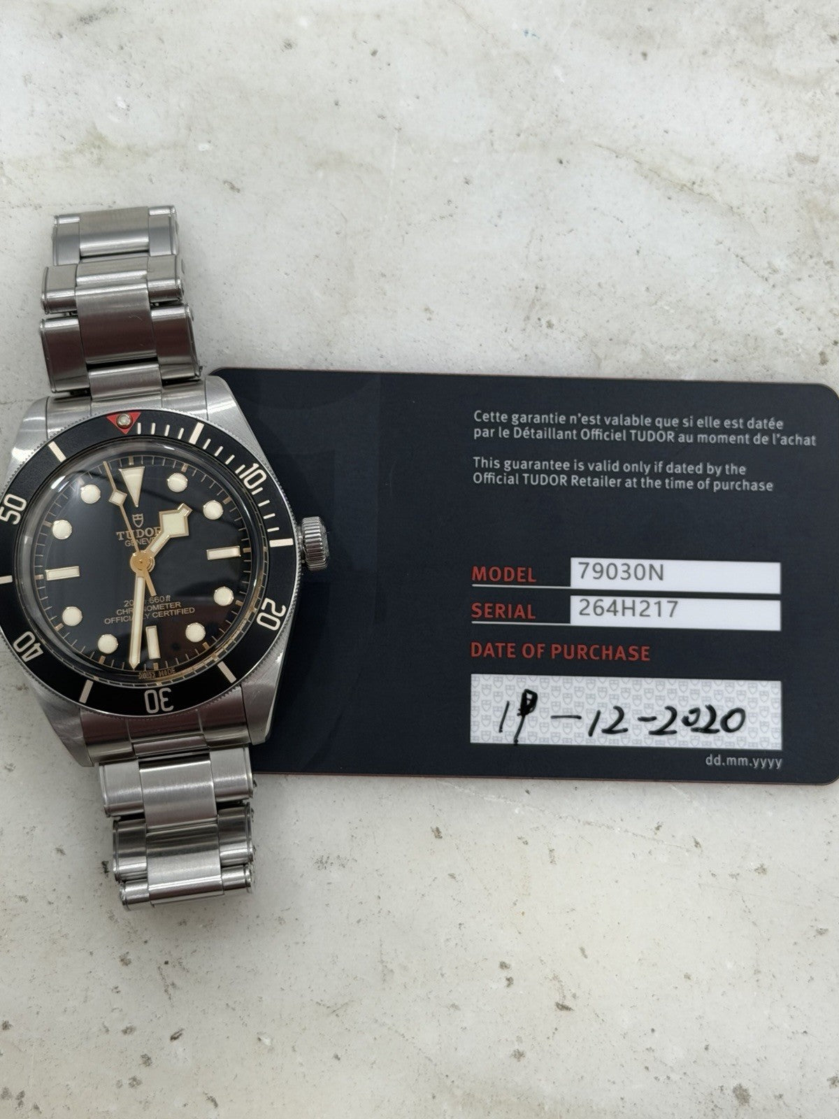 2020 Tudor Black Bay 58 Men's Watch 79030N 39mm Automatic Watch - Box and Papers