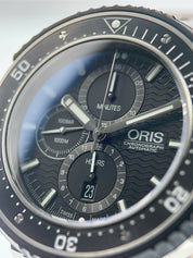 Oris ProDiver Chronograph Titanium Black Dial 51mm Automatic Mens Watch 7727