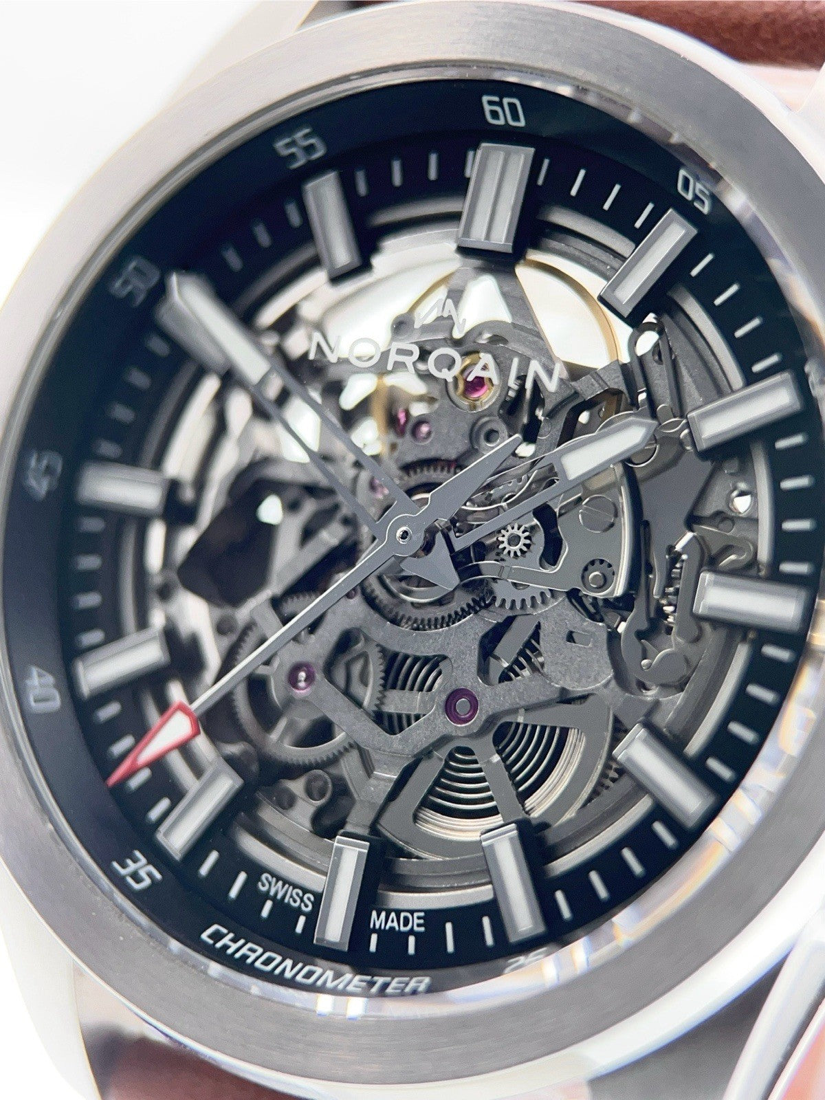 Norqain Independence Steel Skeleton Dial 42mm Automatic Men's Watch N3000