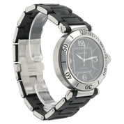 Cartier Pasha Seatimer Black Dial Stainless Steel 40.5mm Automatic Mens W31077U2