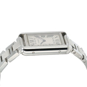 Cartier Tank Solo Silver Dial Stainless Steel 24mm Quartz Women's Watch W5200013