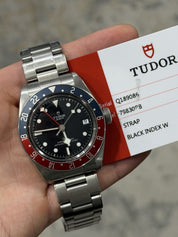 2019 Tudor Black Bay GMT Pepsi Black Dial Stainless Steel Mens Watch 79830RB