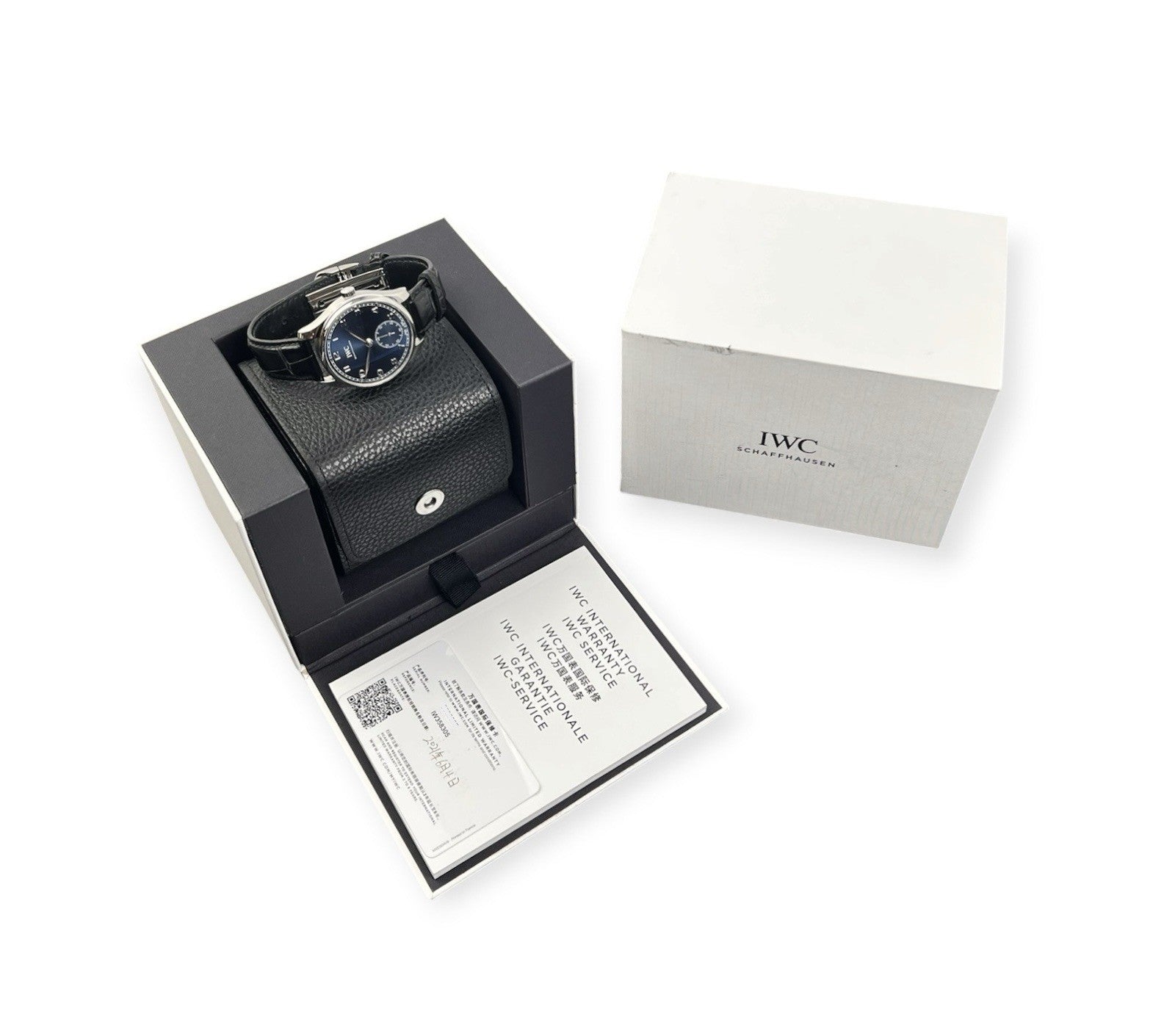 IWC Portugiesser Blue Dial Stainless Steel 40mm Automatic Mens Watch IW358305