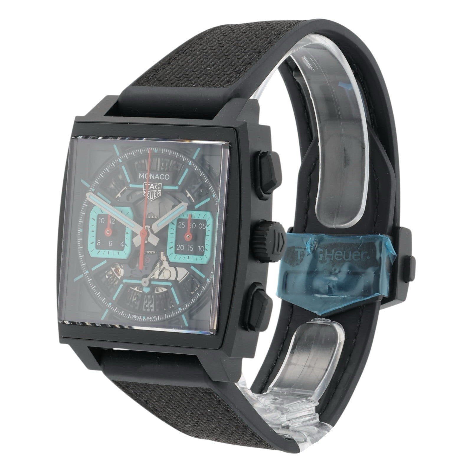 NEW Tag Heuer Monaco Black Dial Titanium 39mm Automatic Men’s Watch CBL2184