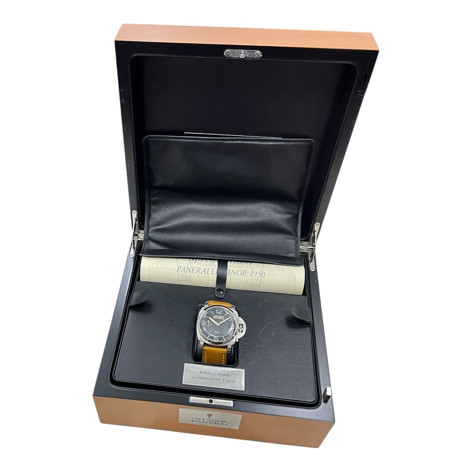 Panerai Luminor 1950 Black Dial Stainless Steel 47mm Manual Wind Men’s PAM00127