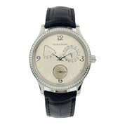 Jaeger LeCoultre Stainless Steel Diamond Bezel Automatic 37mm Watch 140.8.93.S
