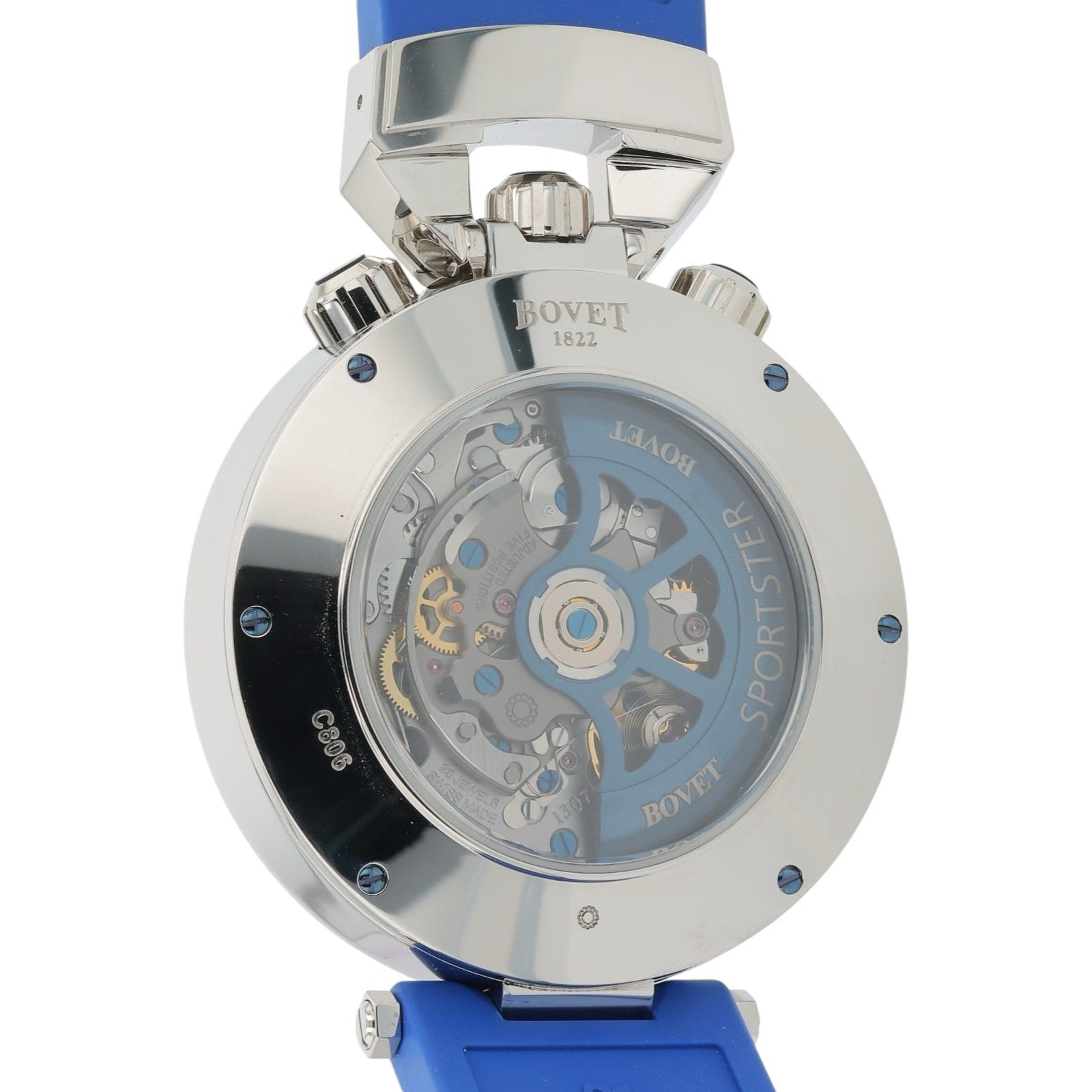 NEW 2025 Bovet Sportster Saguaro Steel Blue Dial 46mm Automatic Mens SP0477