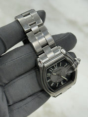 Cartier Roadster 37mm Automatic Mens Watch Stainless Steel Gray Dial 2510