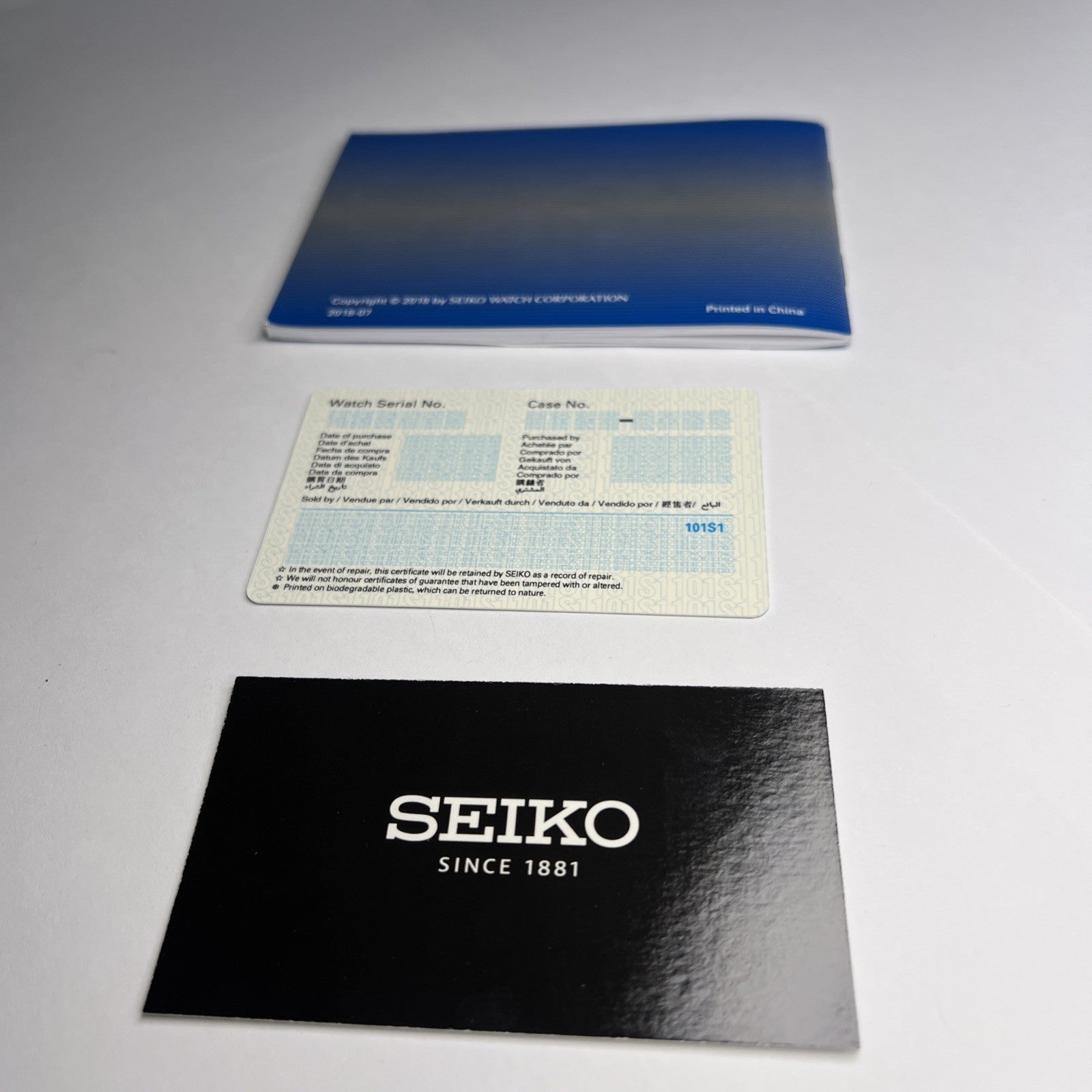Seiko 39mm Steel Limited Edition Blue Alpinist SPB089 Automatic Date Watch B & P