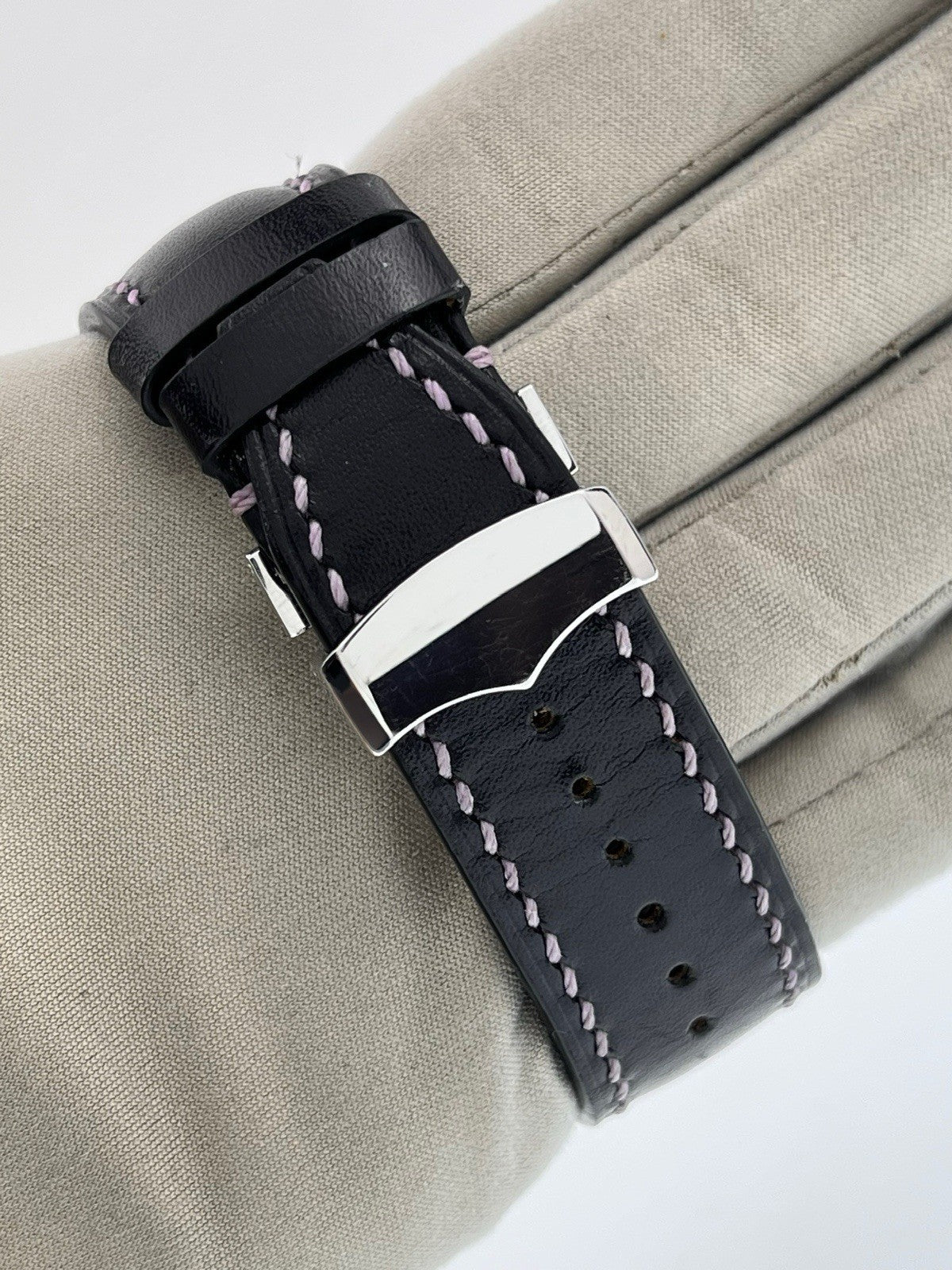 Seiko Galante Stainless Steel Black Dial 44mm Automatic Men's Watch SBLA037
