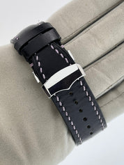 Seiko Galante Stainless Steel Black Dial 44mm Automatic Men's Watch SBLA037