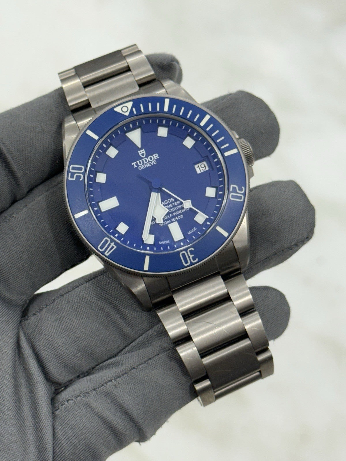 Tudor Pelagos Titanium 42mm Watch Blue Dial 25600TB Automatic Men's Watch